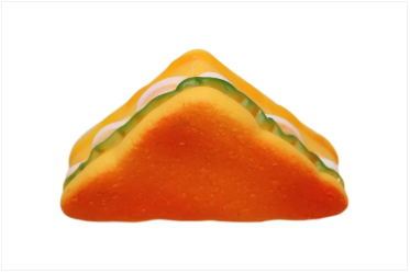 Pets Toy Sandwich Squeaky Silicone Fetching Teething Toy Pet Supplies