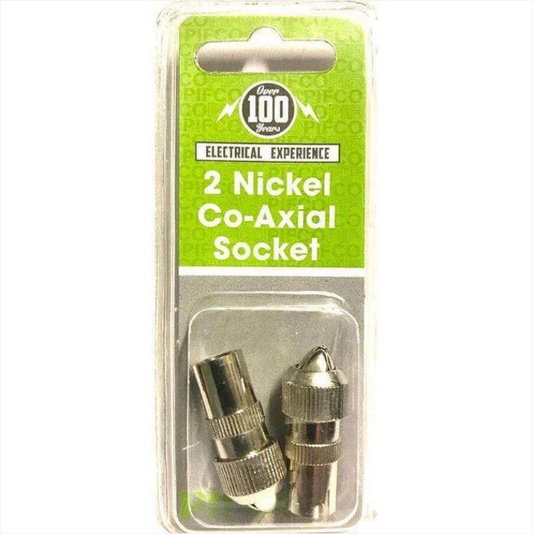 Pifco Pack Of 2 Nickel Co-Axial Socket