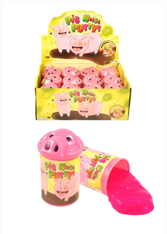 Pigs Noise Putty Kids Jokes And Pranks Pink Putty 8cm x 5.5cm