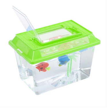 PlasStarter Aquarium Fish Tank Goldfish Carry Handle Lid 26.5cm x 13cm