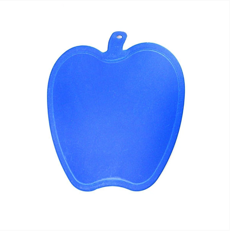 Plastic Apple Shaped Cutting & Chopping Board 21 x 17 cm Assorted Colours