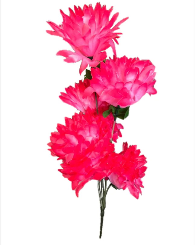 Plastic Artificial Flowers 50 cm Assorted Colours