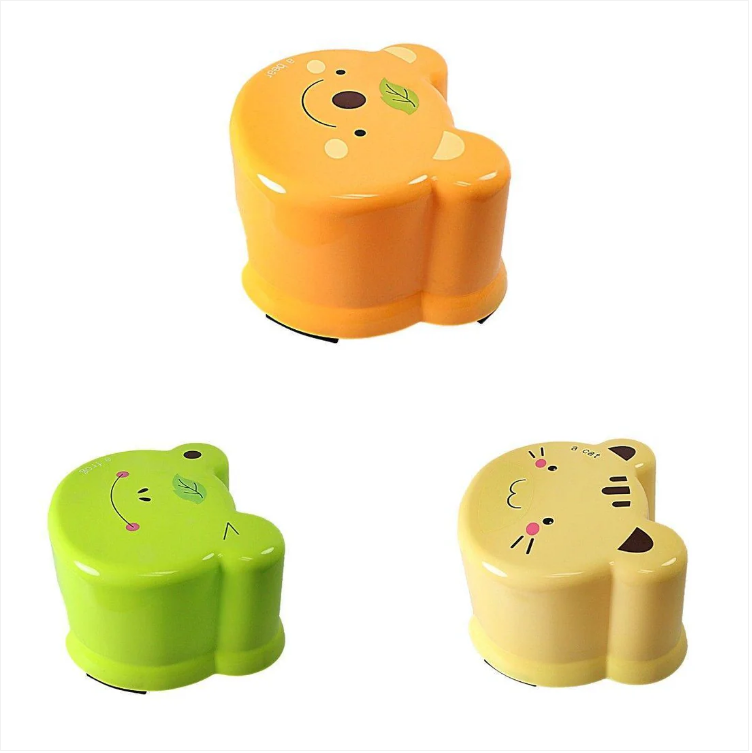 Plastic Assorted Animal Stool Bench Home 12cm x 18cm