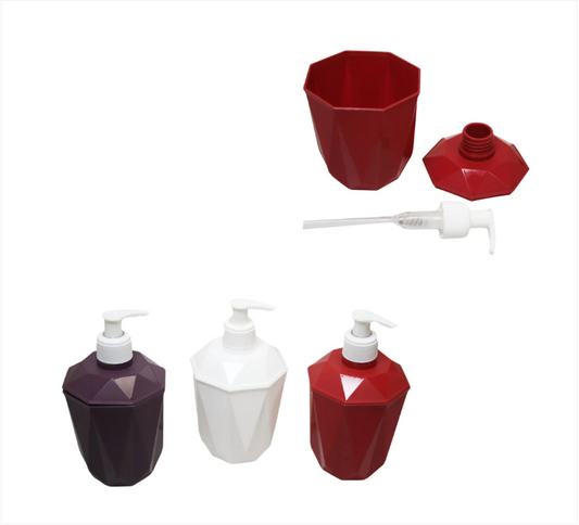 Plastic Bathroom Kitchen Soap Dispenser 13 x 9 cm Assorted Colours