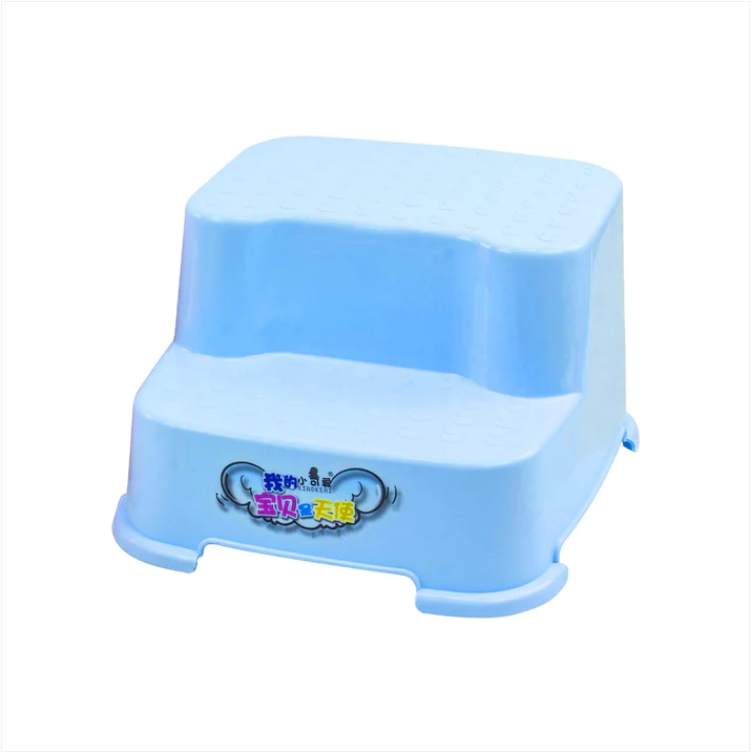 Plastic Blue Step Stool Home Garden Indoor Outdoor Stepping Tool