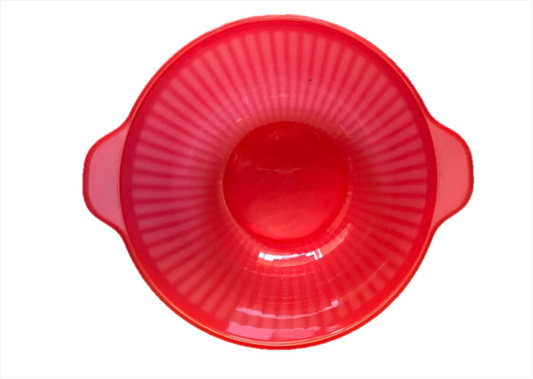 Plastic Bowl with Flat Handle 19 cm Assorted Colours