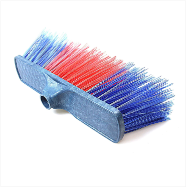 Plastic Bristle Cleaning Brush Head Two Tone 25 cm Assorted Colours