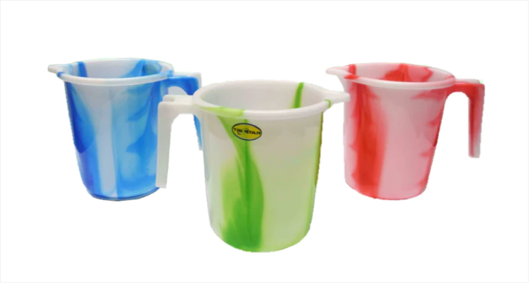 Plastic DC Measuring Jug Tie Dye 1500 ml Assorted Colours