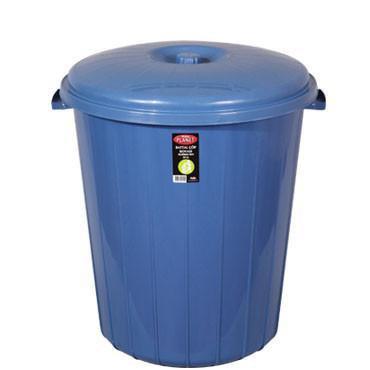 Plastic Dustbin Round 35L Assorted Colours