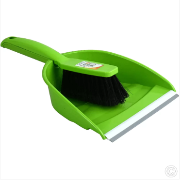 Plastic Dustpan and Brush Set 23 x 30 cm Assorted Colours