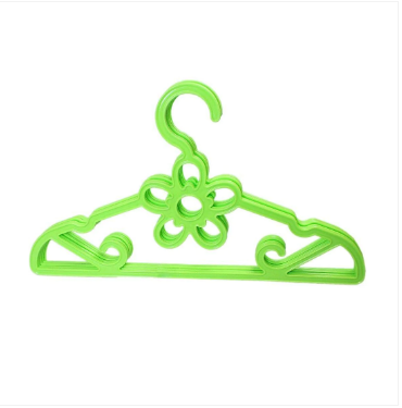 Plastic Fancy Designer Hangers Pack Of 5 Assorted Colours And Design 42cm