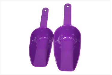 Plastic Food Sweets Candy Scoop Shovel Set of 4 Assorted Colours