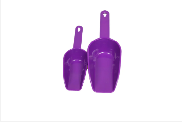 Plastic Food Sweets Candy Scoop Shovel Set of 4 Assorted Colours