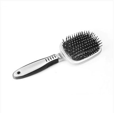 Plastic Hair Brush with Glass Mirror Assorted Colours