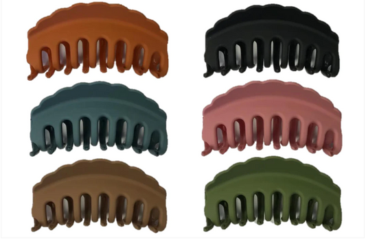 Plastic Hair Claw Clip 10 cm Assorted Colours