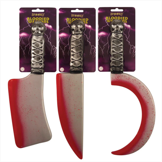 Plastic Halloween Festive Blooded Weapons Assorted Designs