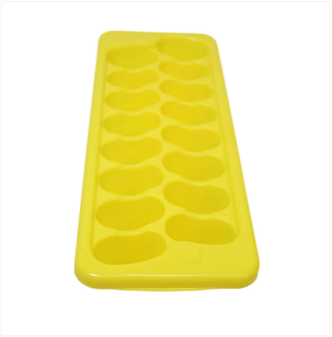 Plastic Ice Cube Tray 29 x 12 cm Pack of 2 Assorted Colours