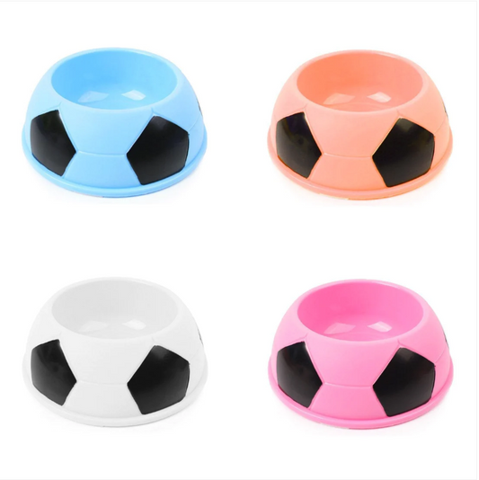 Plastic Indoor/Outdoor Dog Bowls Football Design