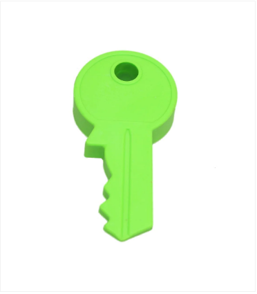 Plastic Key Shape Door Stopper 13 x 3 cm Assorted Colours