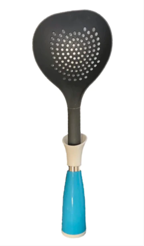 Plastic Kitchen Draining Sieve Spoon 33 cm Assorted Colours