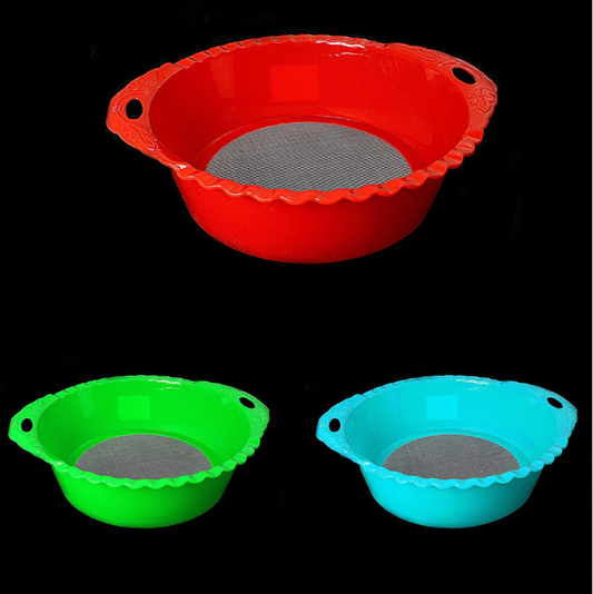 Plastic Mesh Deep Colander Flower Strainer Rice Pasta Spaghetti Noodles