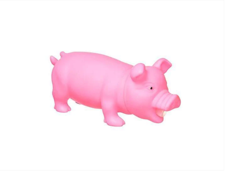 Plastic Pink Pig Piglet Squeeze Jokes & Gags Oink Oink Noise Piglet 21cm