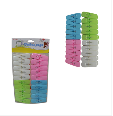 Plastic Washing Line Clothes Pegs 5 cm Pack of 20 Assorted Colours