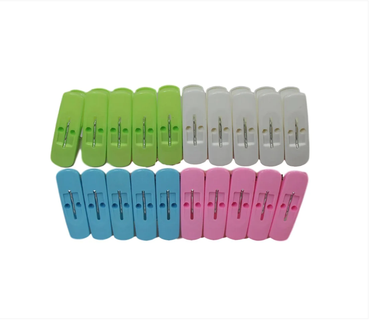 Plastic Washing Line Clothes Pegs 5 cm Pack of 20 Assorted Colours