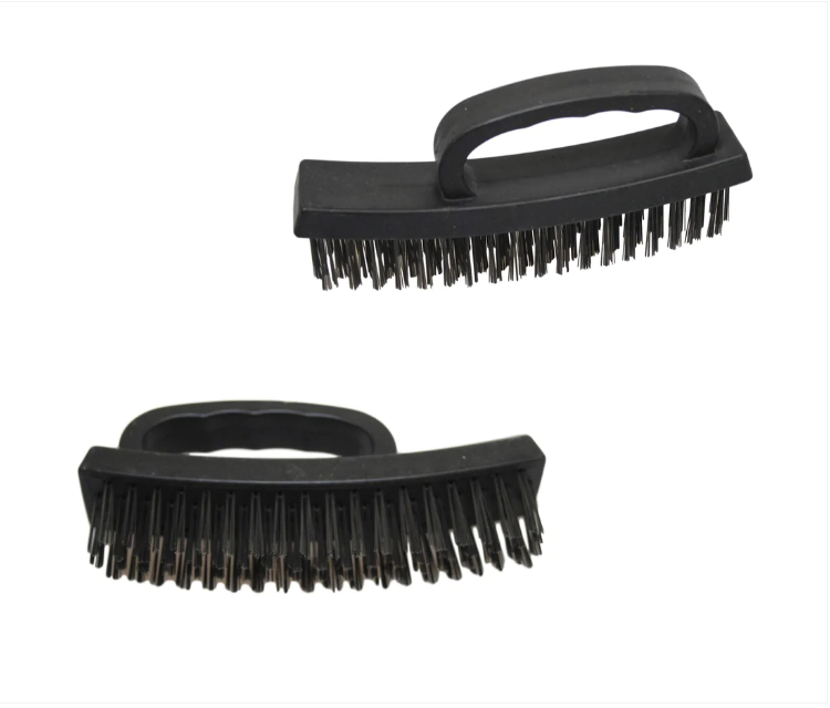 Plastic Wire Brush Black Cleaning Scrubbing Indoor Outdoor Brush 16cm