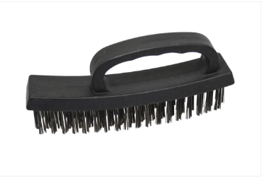 Plastic Wire Brush Black Cleaning Scrubbing Indoor Outdoor Brush 16cm