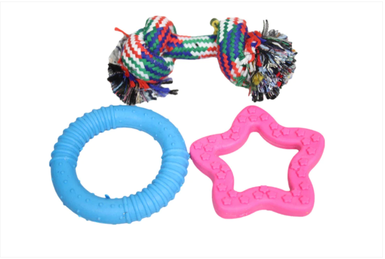 Playful Dog Toys 3 In Pack