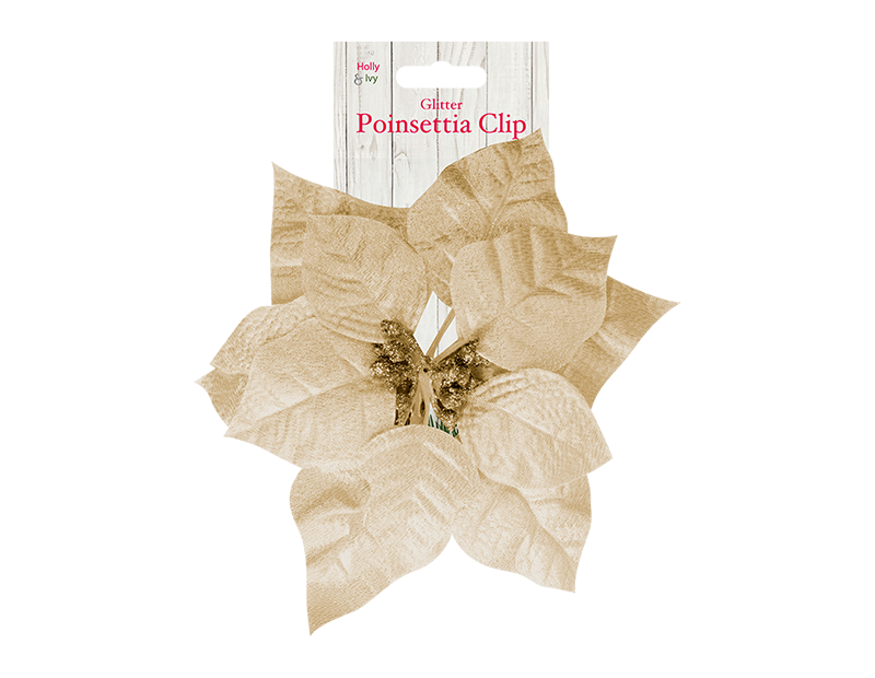 Poinsettia Clip