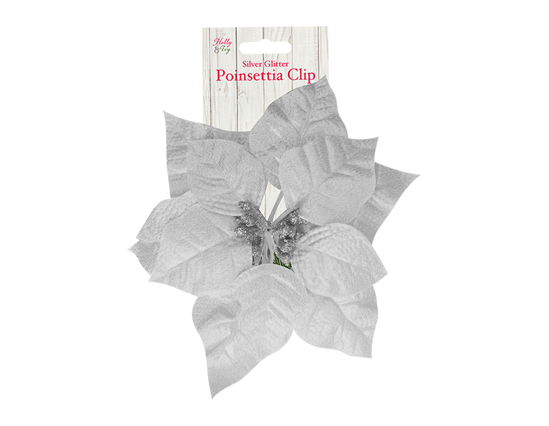 Poinsettia Clip