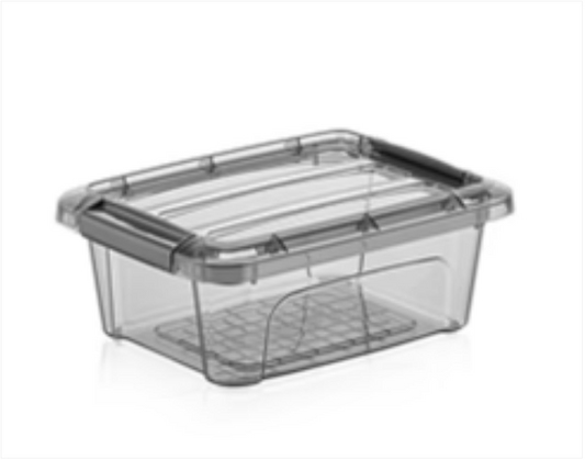 Poli Plastic Storage Box with Lid 1.2 Litre