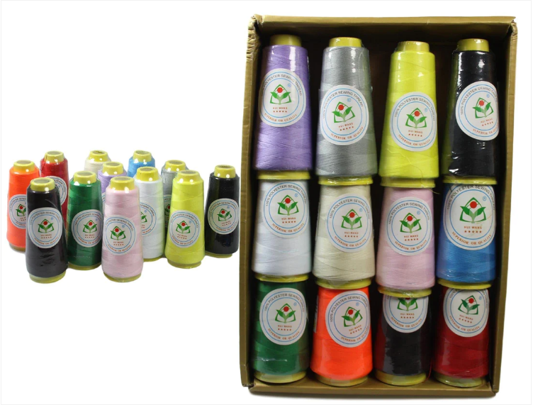 Polyester Sewing Thread Assorted Colours