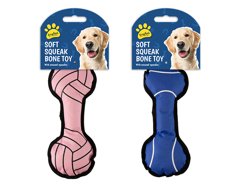 Polyester Squeaky Dog Bone Toy