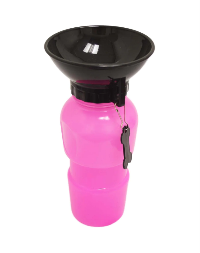 Portable Aqua Dog Travel Water Bowl Bottle Easy Carry Blue/Pink 0.5 Litre