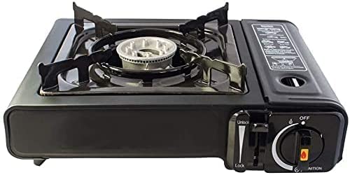 Portable Camping Gas Cooker Stove Single Burner with Carry Case