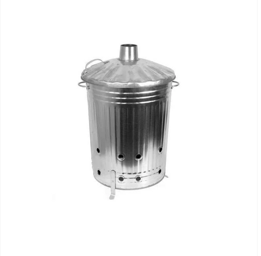 Portable Mini Galvanised Steel Garden Fire Bin Incinerator For Burning Wood