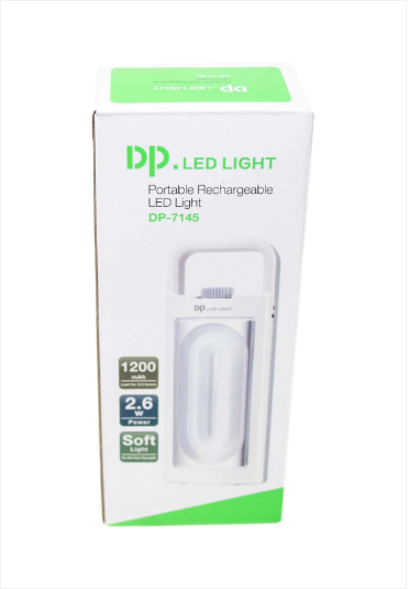 Portable Rechargeable LED DP Light 1200 AH 2.6 Watt Power With USB Wire 14cm