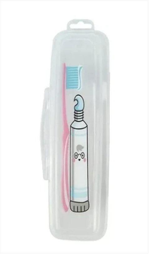 Portable Travel Clear Toothbrush Holder Case Box 22 x 6.5 x 4 cm