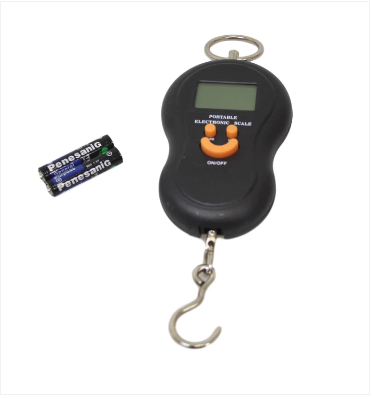 Portable Weighing Scale Electronic Scale Digital 50kg x 10kg Plastic 11.5 x 6.5cm