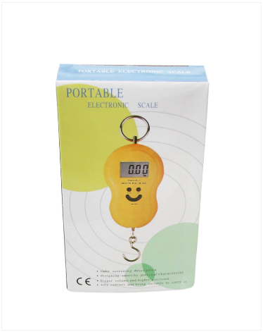 Portable Weighing Scale Electronic Scale Digital 50kg x 10kg Plastic 11.5 x 6.5cm