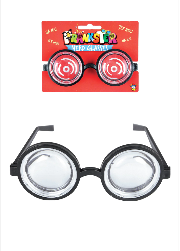 Pranksters Nerd Glasses Clear Lens Fun Jokes Funny Glasses