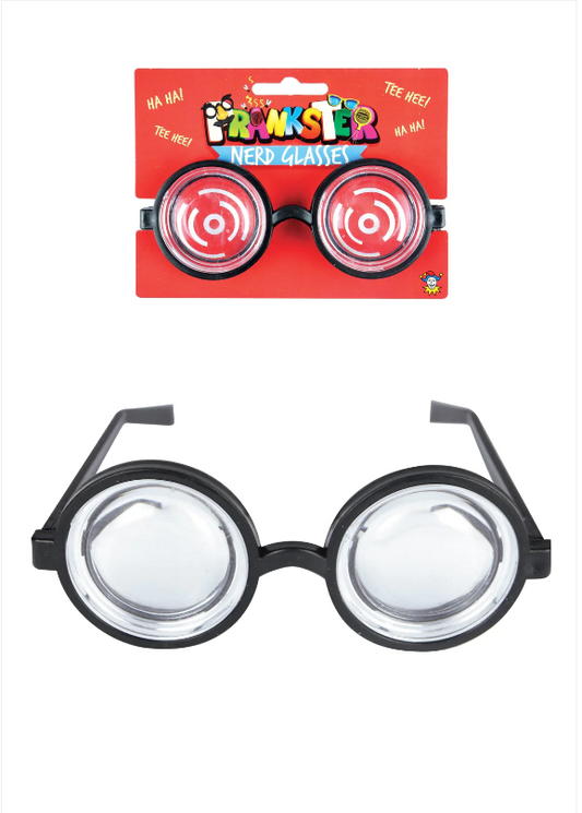 Pranksters Nerd Glasses Clear Lens Fun Jokes Funny Glasses