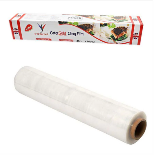 Premium Catering Cling Film 30cm x 100m Kitchen Use