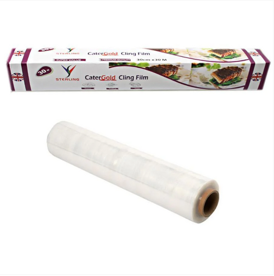 Premium Quality Cater Gold Cling Film Super Value 30cm x 30m