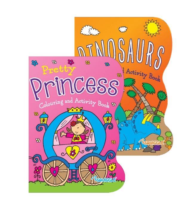 Princess Dinosaurs Home Colouring Activity Book 27cm x 19cm