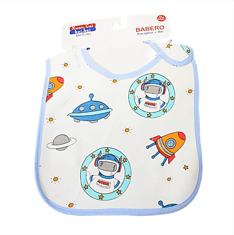 Printed Baby Feeding Waterproof Apron Bib Assorted Designs