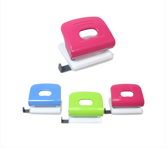 Professional Hole Puncher Paper Size Adjust Hole Punch 3 Colours 1 Pack